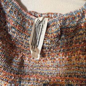 Free People Multicolor Knit Crop Top